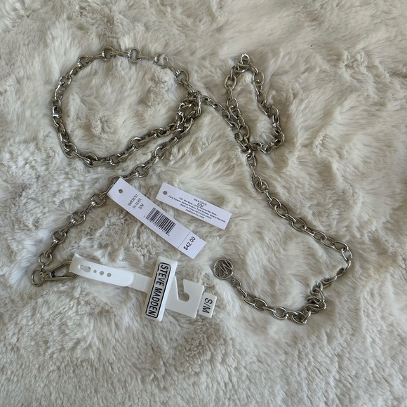 Steve Madden Accessories - Steve Madden Silver Chain Belt